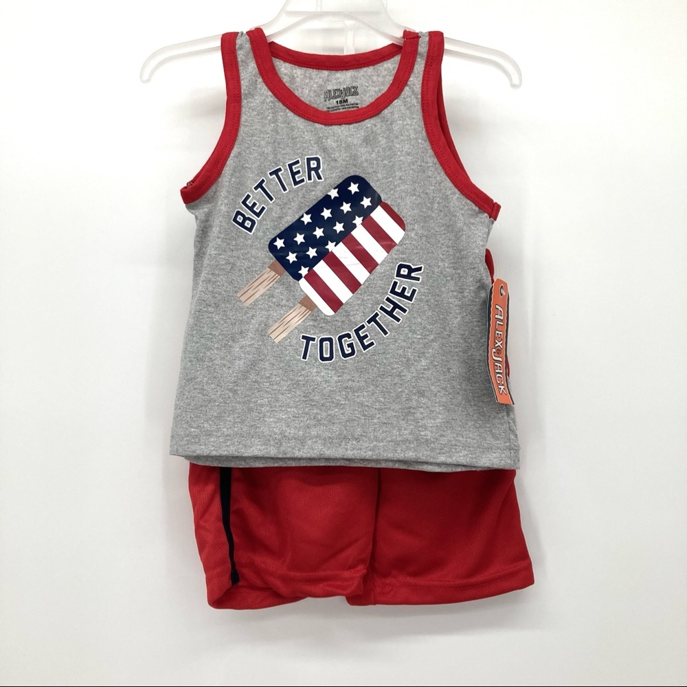 NWT Alex & Jack Better Together Summer Outfit Size 18M